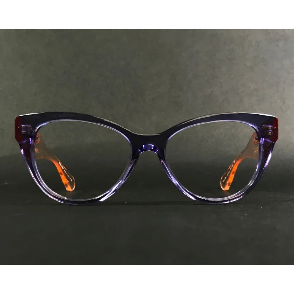 Miu Miu Eyeglasses Frames VMU03N TIF-1O1 Purple Pink Cat Eye Full Rim 51-16-140